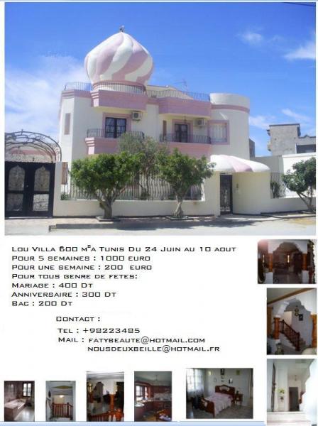 tr&egrave;s jolie villa &agrave; louer 